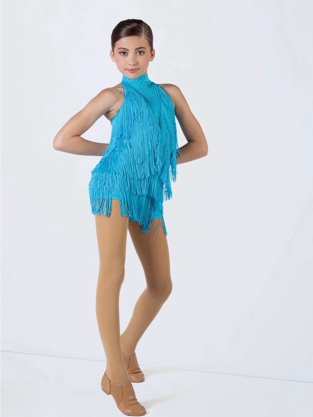 Weissman Spice Up Your LifeTurquoise Fringe Dance Costume MC